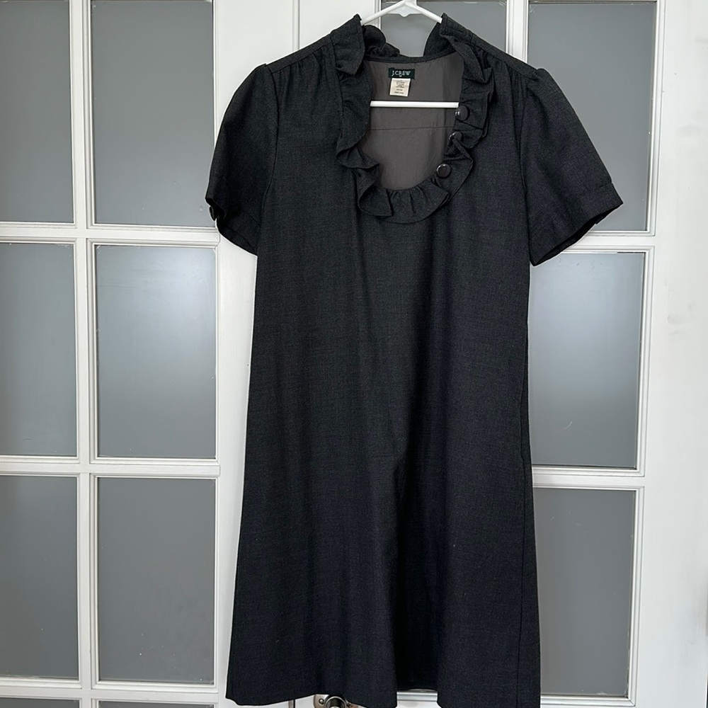 J. Crew dress with ruffle neck